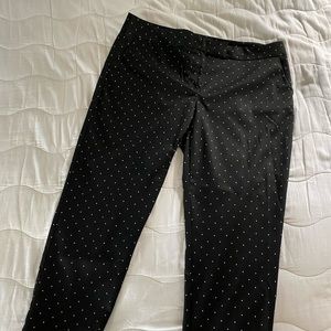NWOT Liz Claiborne Polka Dot Pants, Sz 16